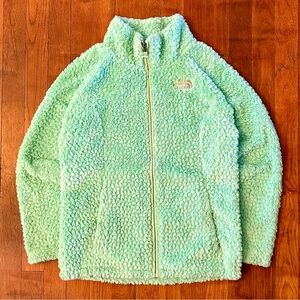 Vintage The North Face Gorpcore Athleisure Green Fleece Zip Up Jacket XS